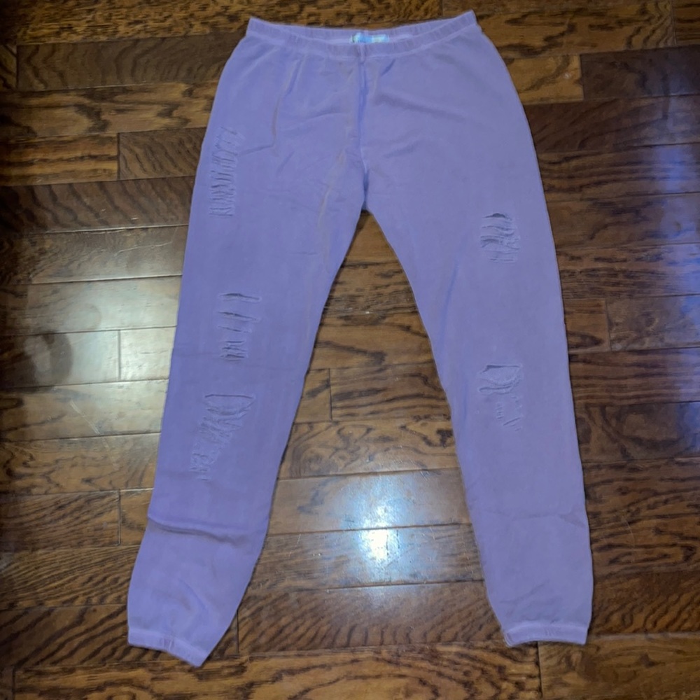 Wildfox distressed joggers/sweats NWT